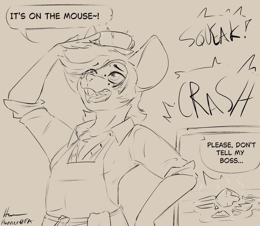 squeaky drawn by hunner